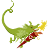 Drache mit Schultüte