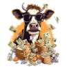 Cash Cow - Mucca da soldi freschi con occhiali da sole