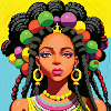Black woman with dreadlocks