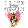 Uwielbiam owłosione niemieckie dziewczyny Śmieszny owczarek niemiecki