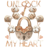 Padlock and key, romantic-love