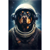 Rottweiler Dog Astronaut