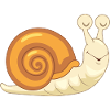 Sleeping funny snail