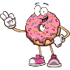 Cute Donut Character