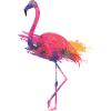 Flamingo Sunset Aquarell