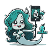 Selfie-loving Mermaid