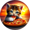 Pizza Cat Sunset