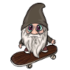 Gnome Skater Skateboard