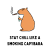 Smoking capybara