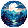 Forest at night