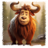 young bison
