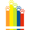 Rainpaw Rainbow Dog Paw Dog