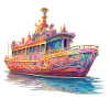 Psychedelic Odyssey Dream Boat