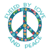Hippie Karneval Kostüm Geschenk Peace