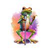 Singender Frosch Pop, by NeonCat