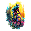 Hund på cykel / MTB / mountainbike