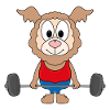 GEWICHTHEBER - FITNESS - BODYBUILDING - LAMA