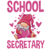 Cute school secretary motif