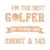 Funny Golf Player Golfing