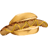 Comic Bratwurst Brötchen Senf tysk Streetfood