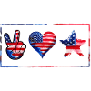 Peace Love USA Patriot