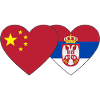 China Serbia Heart Flag
