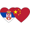 Serbia China Heart Flag