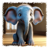 Little cute elephant