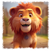 Cute lion
