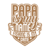 Papa fishing