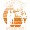 Surfing makes me happy