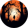 Halloween forest walk