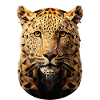Leopard Gepard Raubkatze Polygon