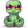 Sik the bespectacled snake