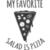 My Favorite salad is pizza