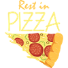 Leftover in pizza