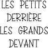 les petits derrière