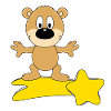 STERNSCHNUPPE - SURFER - TEDDY - BÄR - TEDDYBÄR