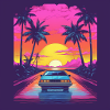 Retro Sunset Drive