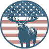 American Flag Moose