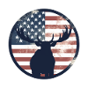 American Flag Moose