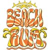 Beach Bum Palm Trees Summer Beach Retro Surf Holidays
