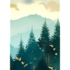 Nebliger Wald