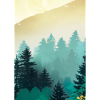 Nebliger Wald