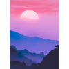 Rosa Sonnenuntergang
