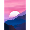 Rosa Sonnenuntergang