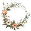 Bride flower wreath