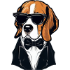 Beagle Wearing Shades