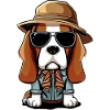 Beagle der Wanderer