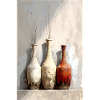 Fleurs, vases, peintures